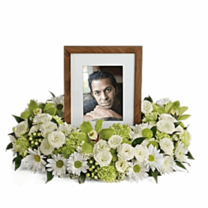 Garden Wreath Photo Tribute