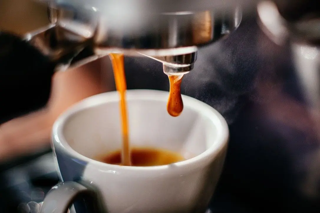 A person pouring liquid into a cup.