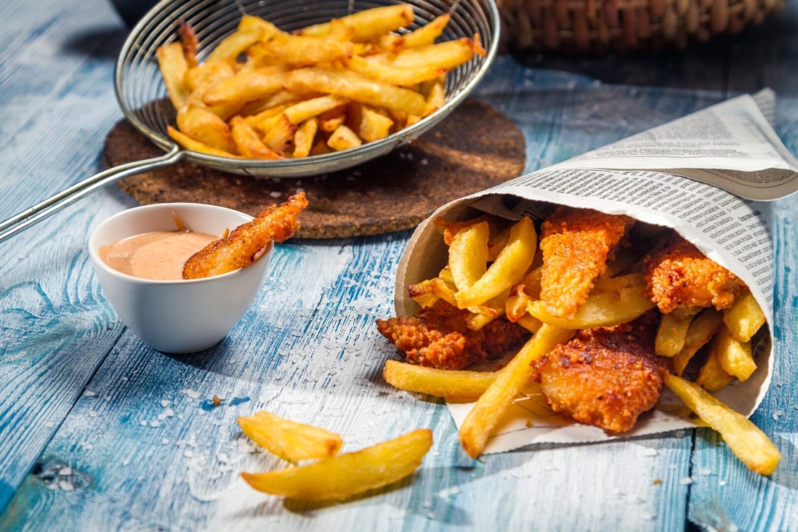 A close up of some food on the table